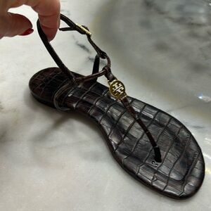 Tory Burch Brown skin sandals